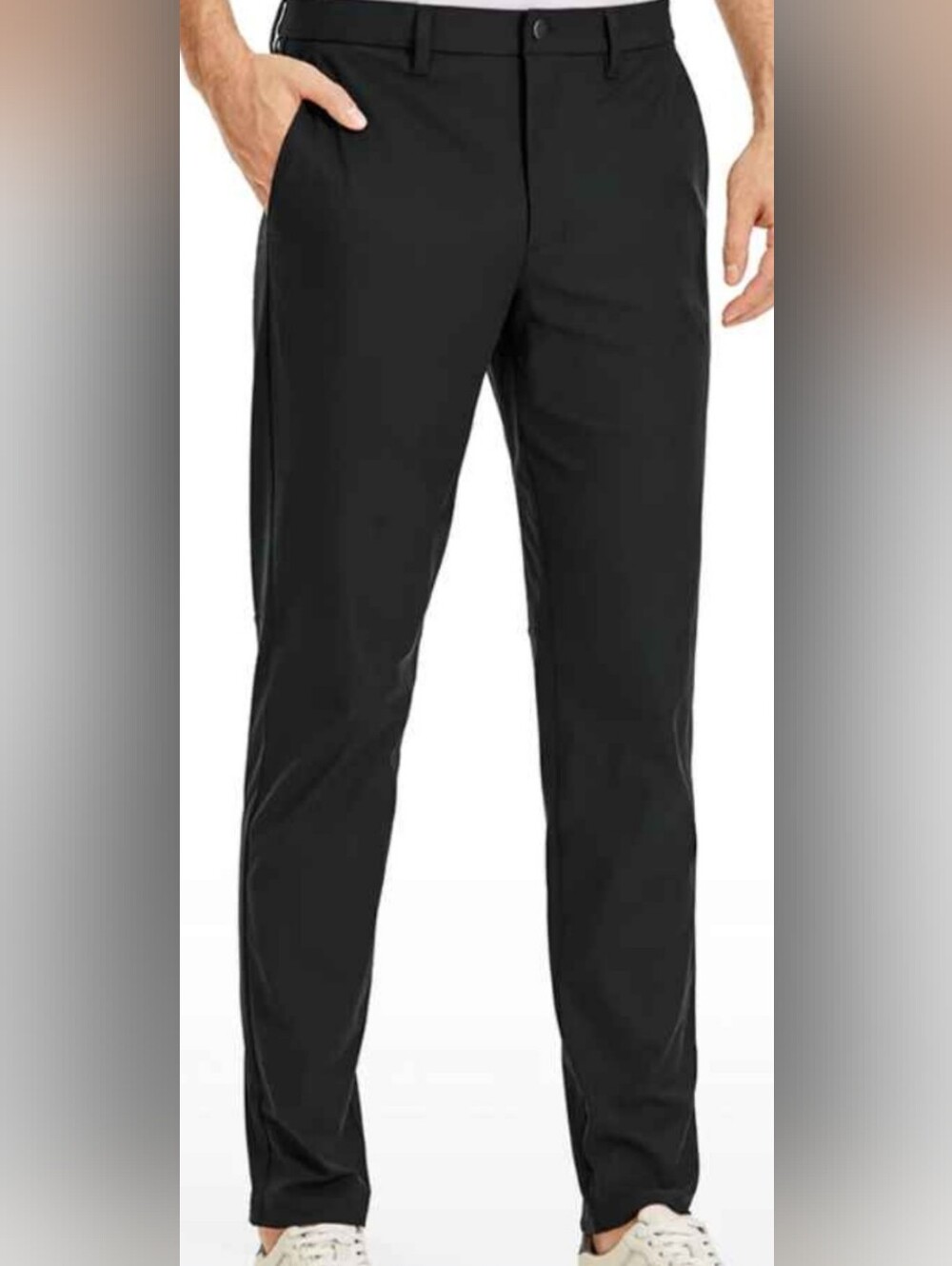 NWT CRZ YOGA men's black pants, 32x33